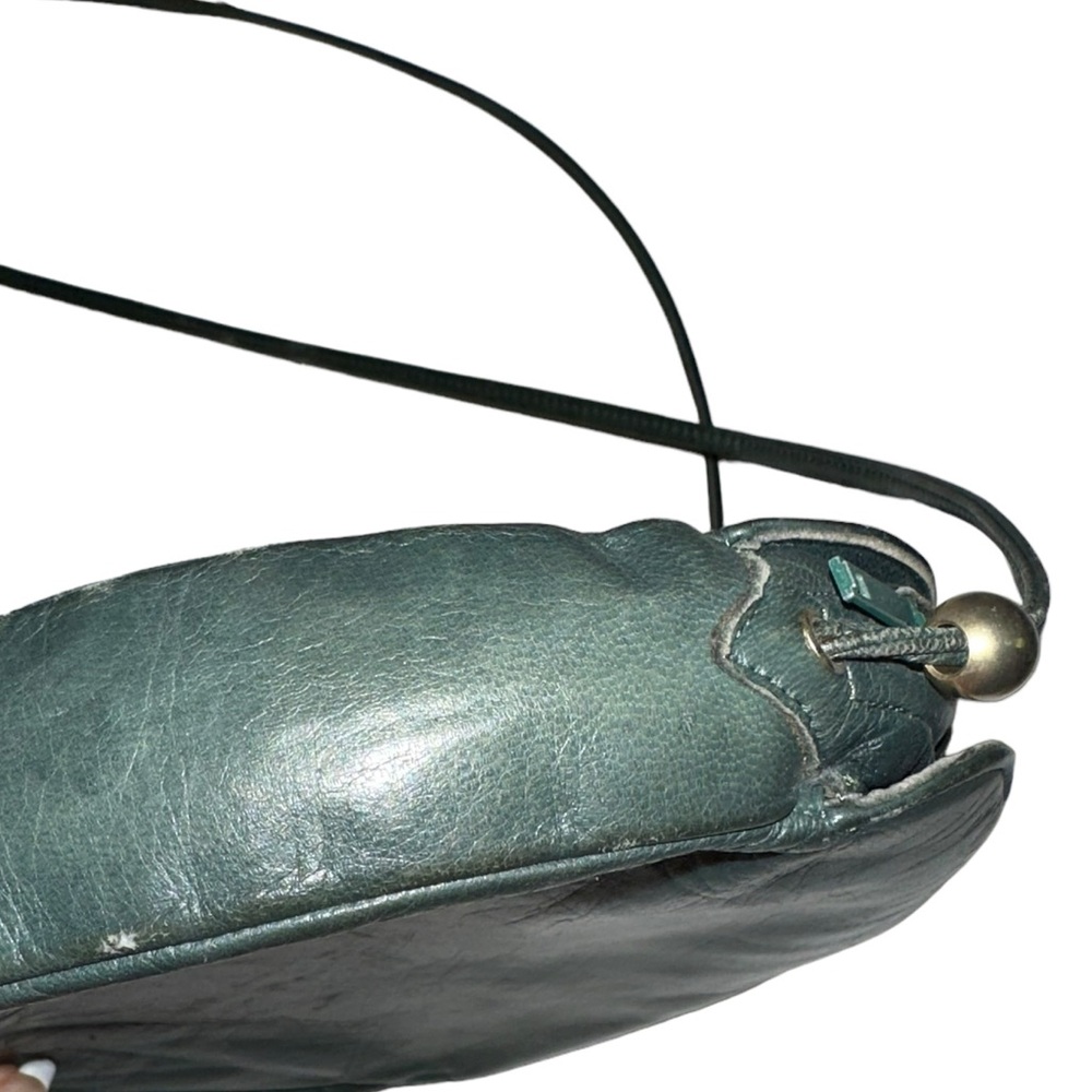 Charles Jourdan *Vintage Mini Crossbody Dark Forest Green - Picture 5 of 11